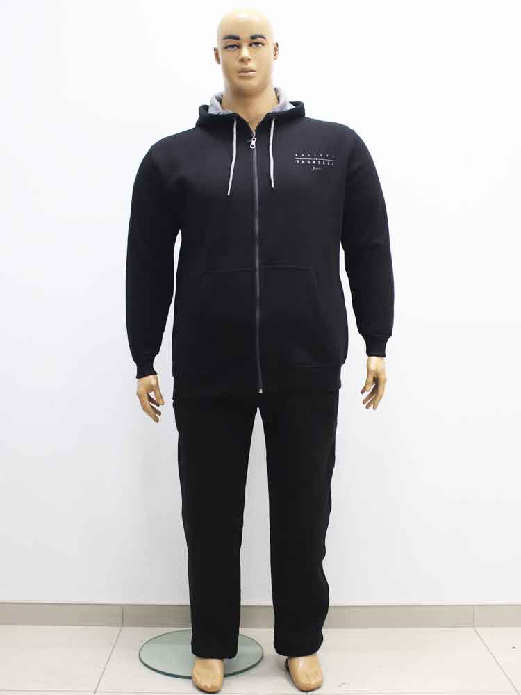 Костюм спортивный мужской трикотажный (тринитка) с капюшоном большого размера. Магазин «Большой Папа», Харьков.